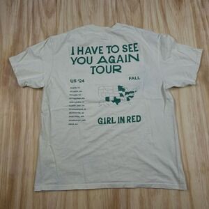 Girl In Red See You Again US Tour 2024 T-shirt XL Double Sided Merch Band Music